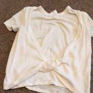 White Front-Crossed Top